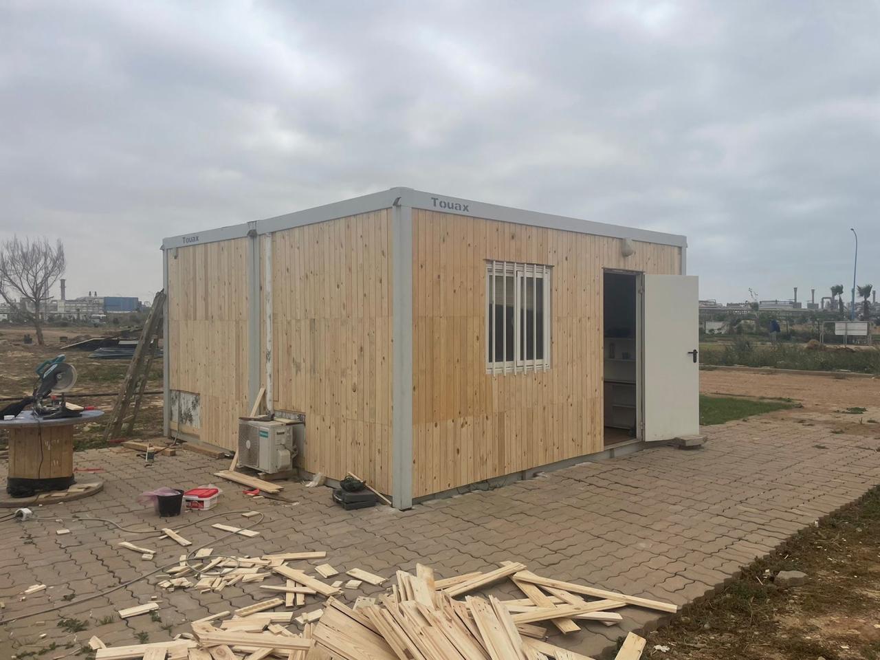 Conteneur habillé bois