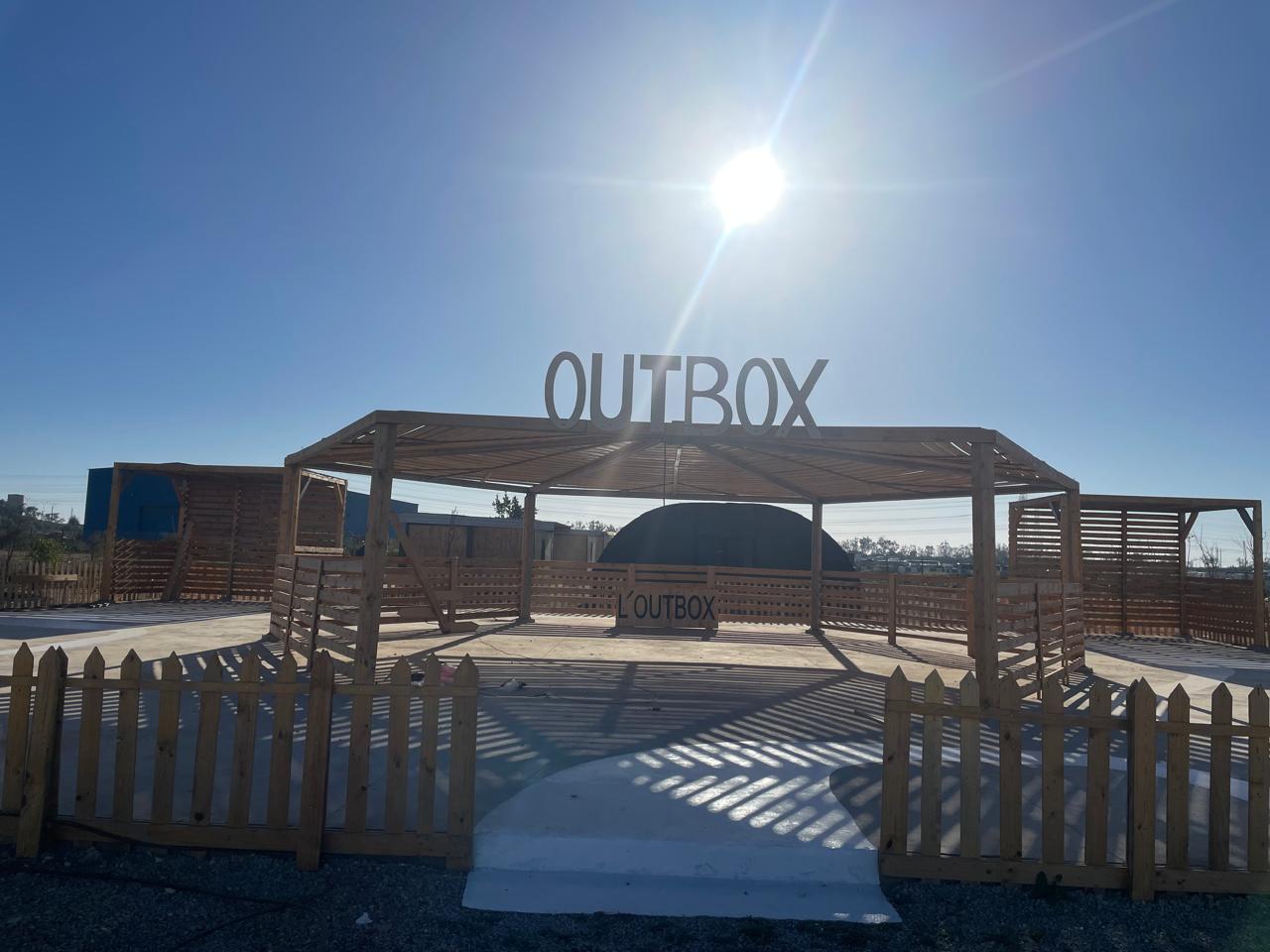 Pergola OUTBOX réalisée sur site OCP