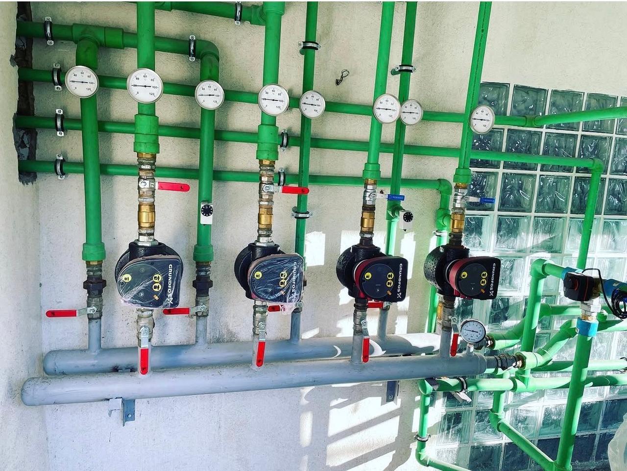 Collecteur de chauffage avec pompes Grundfos